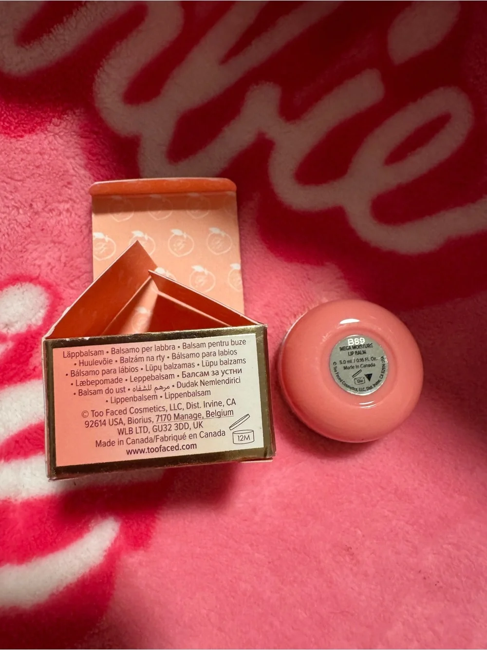HTF Discontinued Rare Too Faced Peach Lip Balm - Full Size New In Box